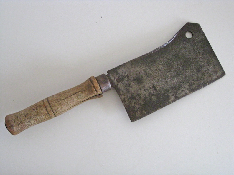 French meat cleaver vintage meat chopper from 1940s Etsy