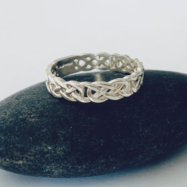 Bague noeud celtique en argent sterling