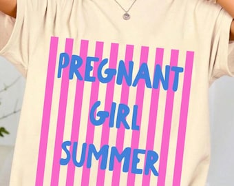 Letnie ogłoszenie o ciąży w formacie PNG, Retro różowe paski w letnie pliki PNG, Letnia wycieczka dla dziewczyn w formacie PNG, Ogłoszenie o narodzinach dziecka w formacie PNG, Baby Shower