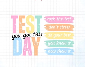 Jesteś czymś więcej niż wynikiem testu Png, Nie stresuj się, zrób co w twojej mocy Png, Dzień testowania Png, Testowanie stanowe Png, Projekt koordynatora testowania