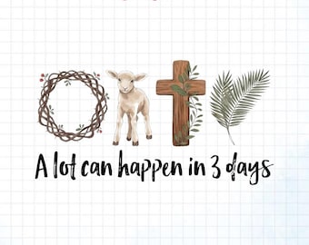 Wiele może się wydarzyć w 3 dni (Png), On zmartwychwstał (Png), Chrześcijańska Wielkanoc (Png), Słodka wiara (Png), Wielkanocny Jezus (Png), Religijny humor (Png)