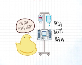 Zabawna Wielkanocna Pielęgniarka Png, Wielkanocna Pielęgniarka Peep Png, Prezent dla Kobiety z Pompą Dożylną, Wiosenny Projekt Pielęgniarki Oddziału Chirurgii Ogólnej i Pediatrii, Wielkanocna Szkoła Pielęgniarstwa Png