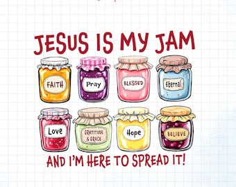Słodkie Chrześcijańskie Słoiki Wiary PNG, Inspirujące Cliparty Jezus Jest Moim Smakiem PNG, Duchowe Błogosławieństwa PNG, Jezus PNG, Religijny Projekt dla Malucha