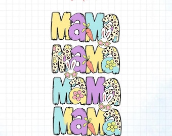 Mama Wielkanoc Png, Słodka Mama Wielkanoc Png, Dzień Wielkanocy Png, Dopasowana Rodzina Wielkanoc Png, Wiosenny Prezent dla Niej Png