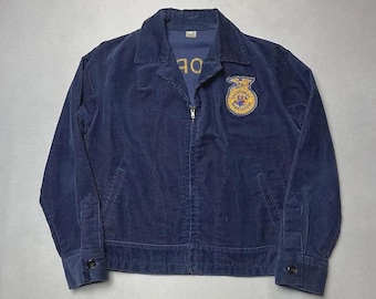 Vintage des années 1970 FFA Agriculture Education Minnesota velours côtelé Véritable vintage