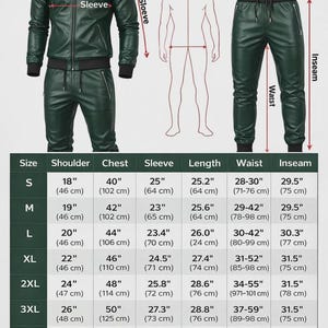 Luxury Leather Tracksuit for Men - Custom Made | Worldwide Shipping image 6