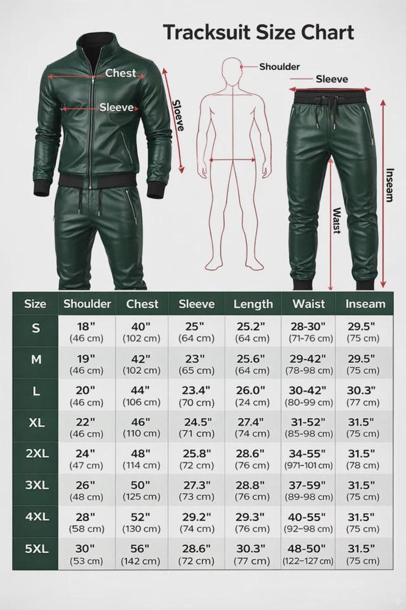Luxury Leather Tracksuit for Men - Custom Made | Worldwide Shipping image 6