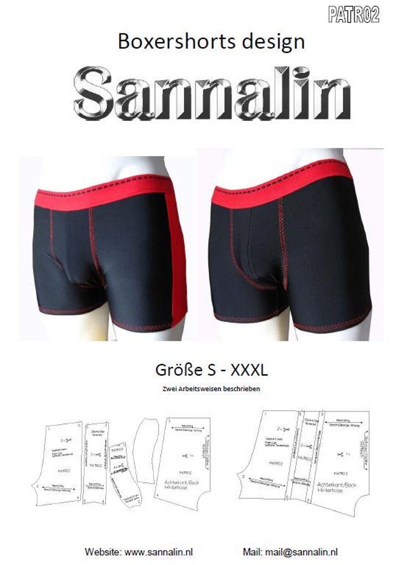 Patroon/mannen boxer/ pattern men boxer PATR02 image 3