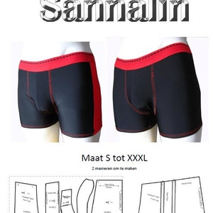 Pouch Boxer Briefs for Men With Separating Layer Inside / Mens Underwear  Sewing Pattern PDF All Sizes 26-44 