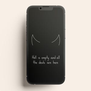 Shakespeare-citatbakgrund, iPhone- och Android-telefonbakgrund (digital nedladdning)