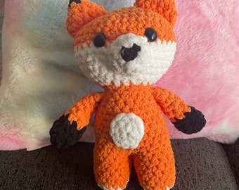 Lo-Sew Amigurumi Fox Pattern, Crochet Fox Stuffed Animal Pattern Only