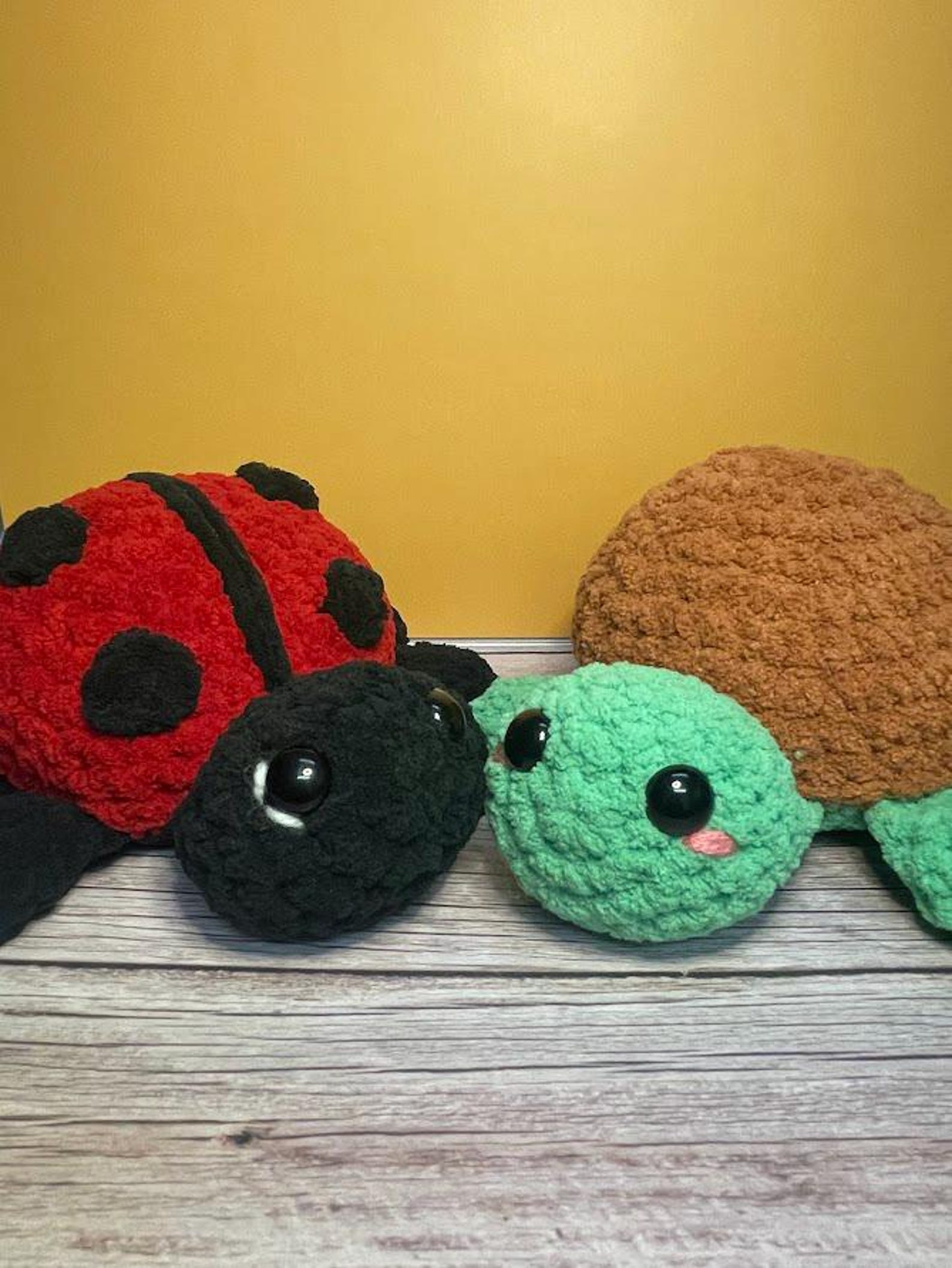 Turtle Ladybug Ladybug and Turtle Crochet Amigurumi COMBO PACK, Patterns ONLY, No Sew ...
