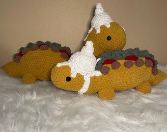 COMBO PACK Tacosaurus and Tacosaurus Supreme Amigurumi Crochet Pattern Combo Pack