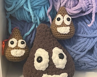 Lil Shizz Amigurumi Crochet PATTERN, Little Poop Crochet PATTERN ONLY