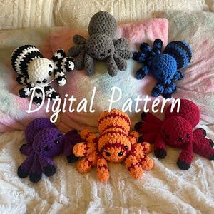 No Sew Spider Crochet Pattern, Beginner Friendly Spider Amigurumi Pattern, PATTERN ONLY