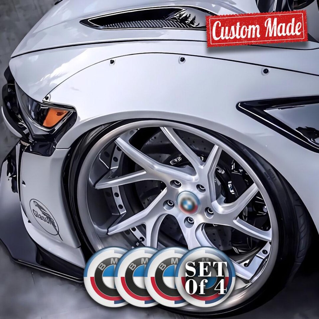 4pcs Wheel Center Cap Stickers 3D Resin Domed Hub Logo Decals - Etsy