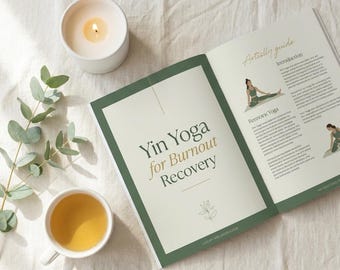 Yin Yoga para la recuperación del agotamiento / Guía para restablecer el sistema nervioso / Descarga digital en PDF / Sanación somática / Alivio del estrés