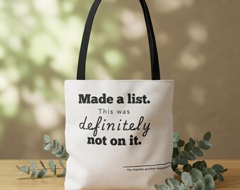 Funny Tote Bag, 100% Polyester Shopping Shopper with Sarcastic Quote