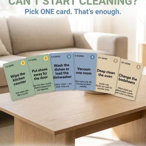 AuDHD Cleaning Task Cards – Gamified Chore Cards for ADHD (A4 PDF)