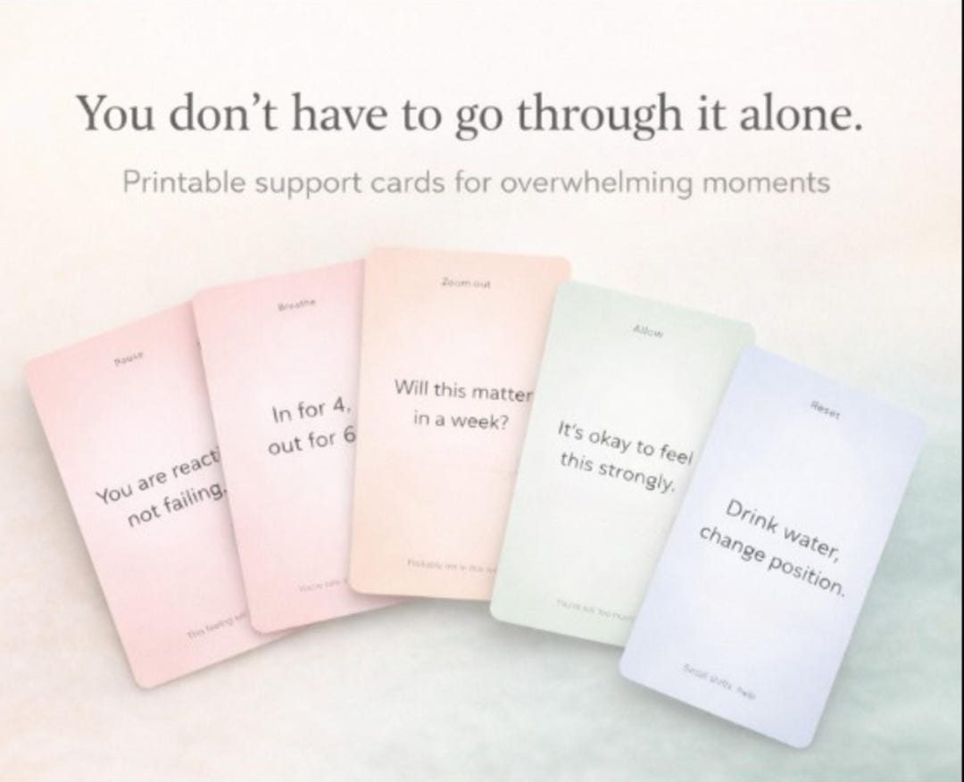 RSD Support Cards – ADHD Emotional Regulation, Rejection Sensitivity ...