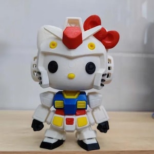 Mech Hello Kitty Gundam 8inch Tall Figure image 1