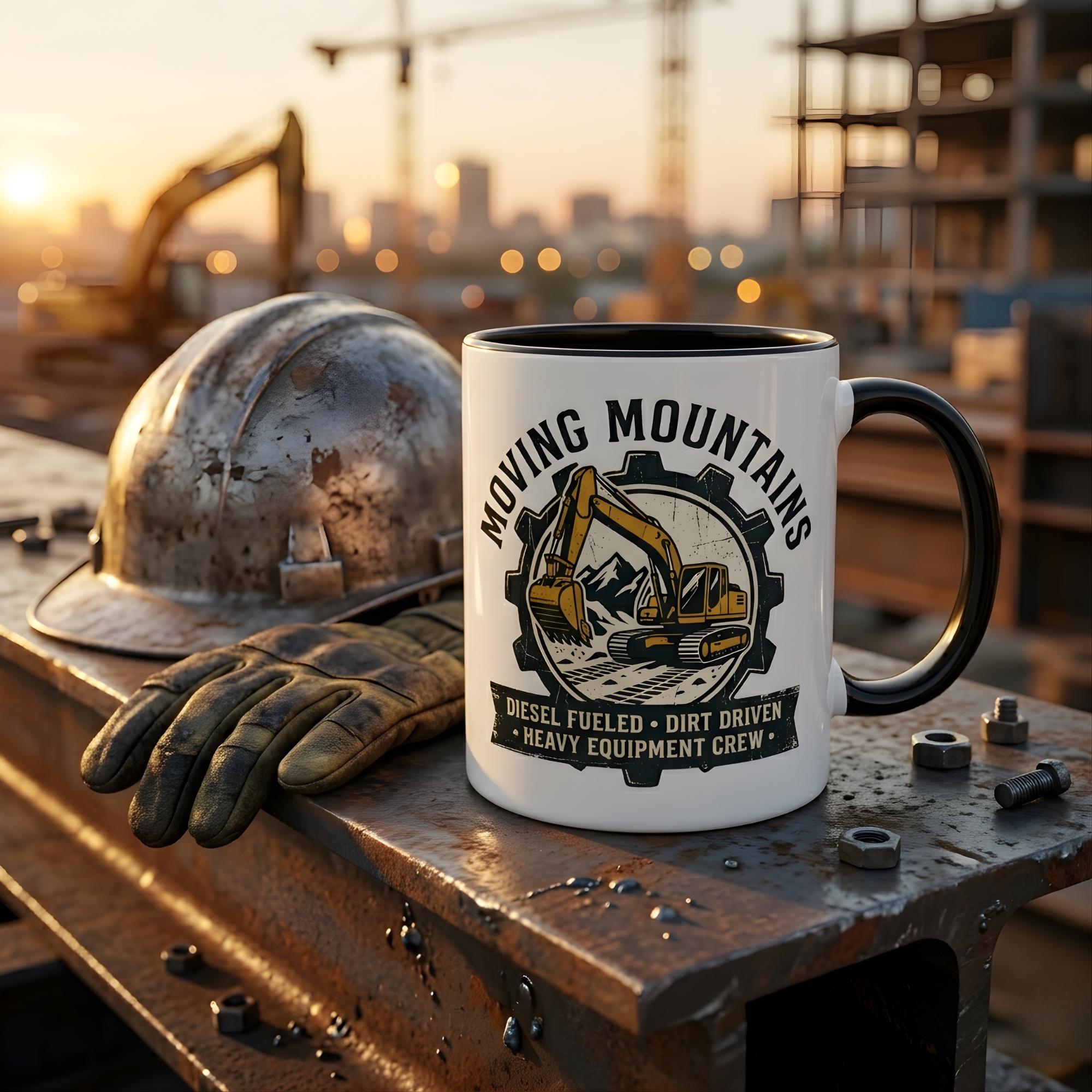 Heavy Equipment Operator Mug, Excavator Coffee Cup for Construction Workers