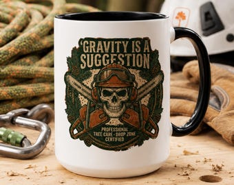 Arboristmugg, Gravity Is a Suggestion Kaffekopp för trädklättrare