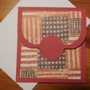 Carte-cadeau patriotique, porte-carte-cadeau de drapeau, carte-cadeau de vol d'honneur, carte d'argent patriotique, carte-cadeau d'étoiles - carte-cadeau du 4 juillet,