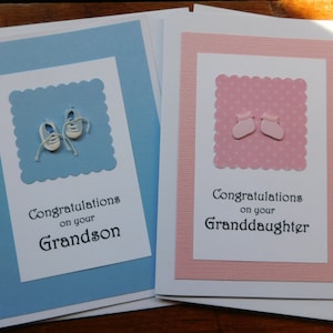 Congratulations Granddaughter Card, Grandson Card, new baby card, Great Grandson card, New Daughter Card, New Son Card, baby shower card