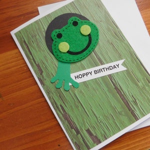 Rana, Tarjeta de cumpleaños de rana, Tarjeta de rana, Tarjeta de cumpleaños, Tarjeta de cumpleaños de animal, Tarjeta de ranita, para todas las edades, The Artsy Acorn