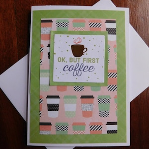 Cartão de Café - Cartão de Data do Café - Cartão de Café de Amigo - Cartão Vamos Tomar Café - Obrigado Cartão de Café - Café com um amigo