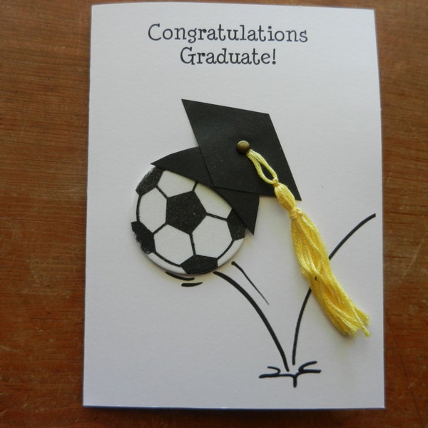 Sport Graduation, Graduation Card, soccer card, softball card, baseball card. football card, basketball card