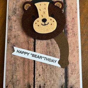 Tarjeta de cumpleaños de oso, tarjeta de cumpleaños de mapache, tarjeta de cumpleaños de zorro, tarjeta de cumpleaños de mono, tarjeta de cumpleaños, tarjeta de cumpleaños de animal, The Artsy Acorn