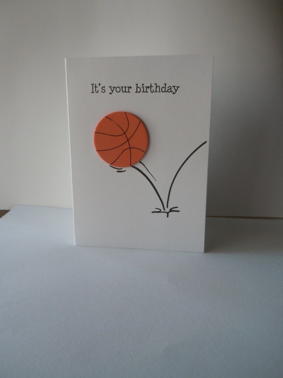 Basketball Geburtstagskarte Basketball Karte Happy Birthday Etsy