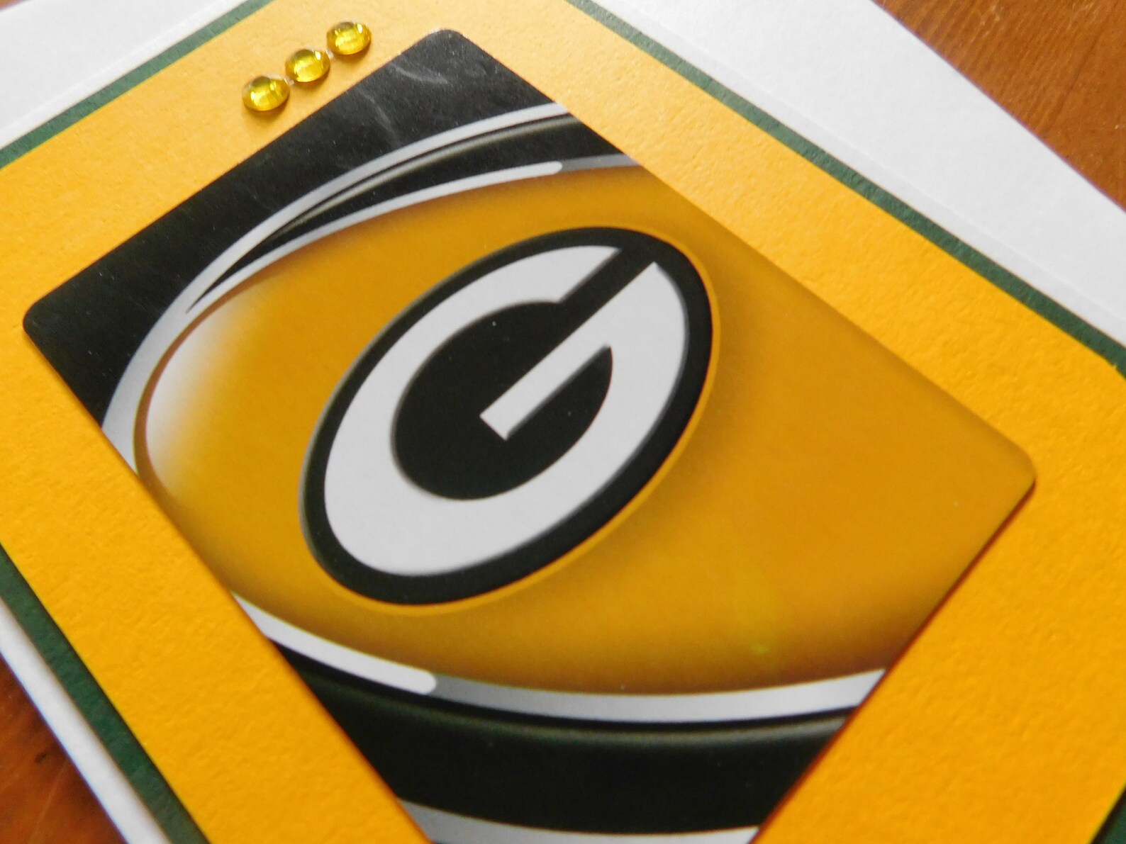 Green Bay Packers Birthday Card female GB Packers BD Cad | Etsy