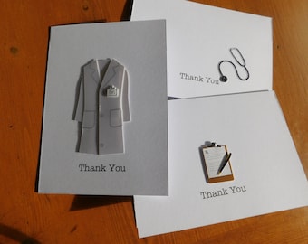 Healthcare Thank You Card: Handmade Doctor, Nurse, Caregiver Card