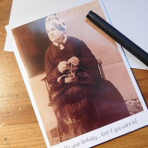 Birthday card, Knitting Card, knitter card, knitting birthday card, birthday knitting card, card for knitter, knit card, knitting  card,