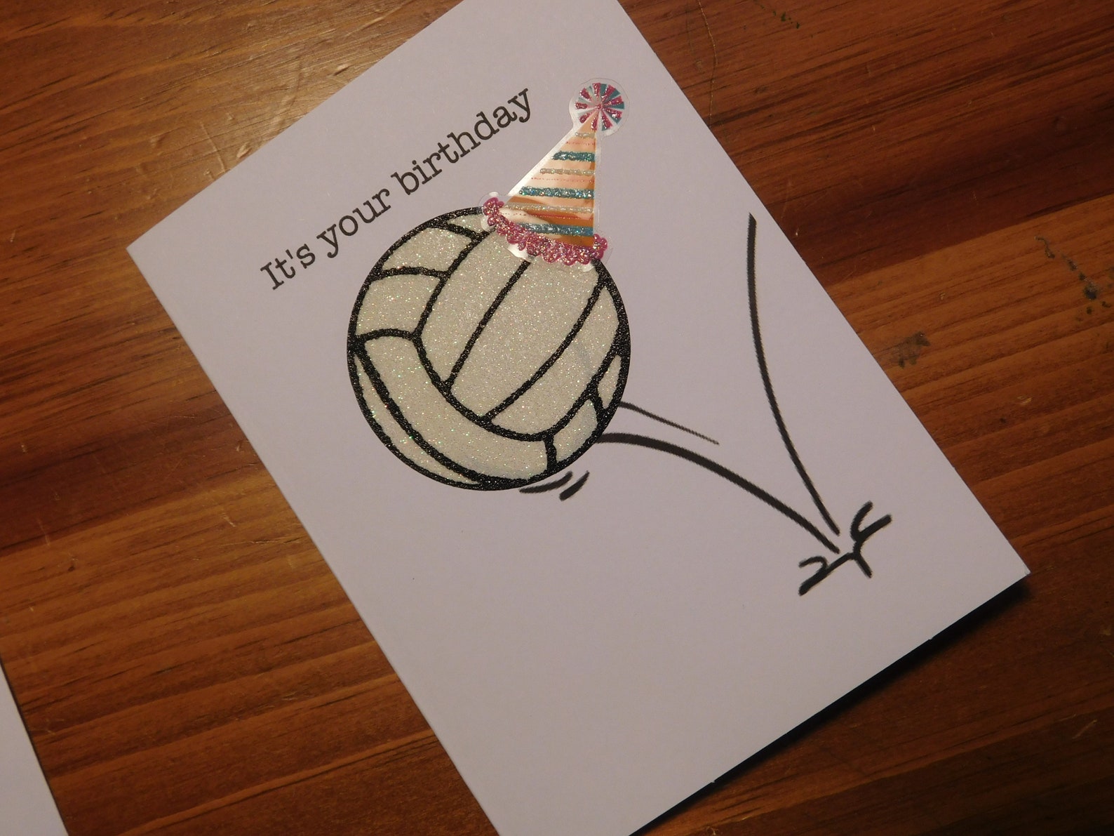 VolleyballGeburtstagskarte Volleyball Geburtstag Etsy