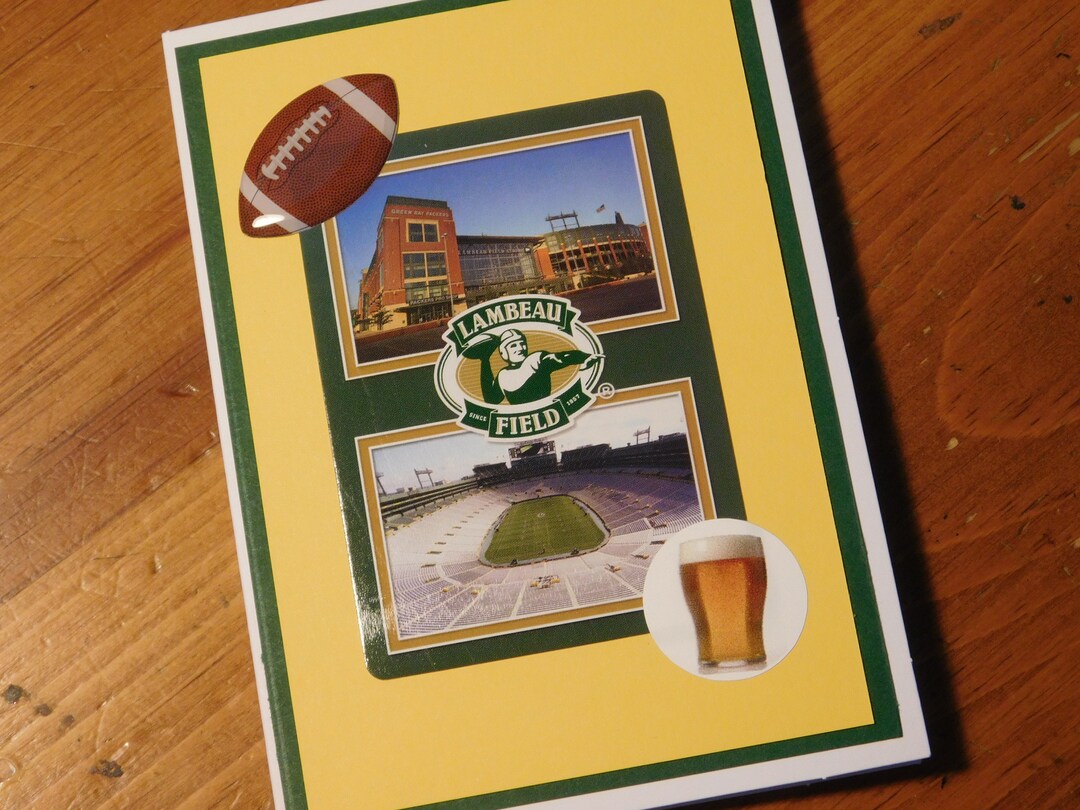 Green Bay Packers Birthday Card, Packers Birthday Card, Packers