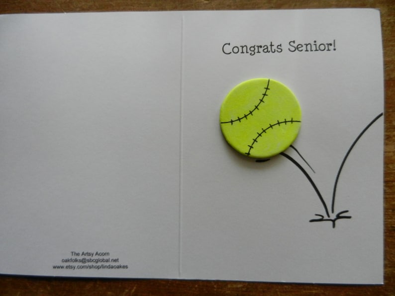 Handmade Baseball Birthday Card: 'have a Ball!' - Etsy