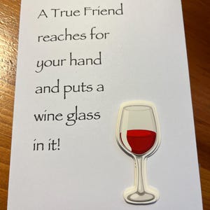 Weinfreundkarte, spezielle Freundkarte, Freundschaft, Freund WEINkarte, Bester Freundkarte, Weinkarte für Freund, Freundschaftskarte, Freund, Wein