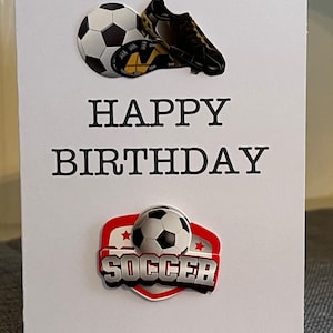 Handgemachte Fußball Geburtstagskarte: Geschenk für Sport-Fan
