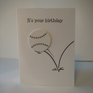 Biglietto d'auguri per baseball, biglietto d'auguri per softball, baseball, softball, compleanno di baseball, compleanno di softball