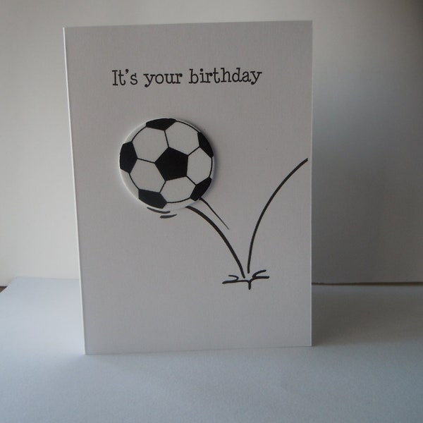 Soccer Ball Birthday Card, soccer birthday card, birthday card for soccer player, soccer birthday, birthday card for soccer, soccer card,