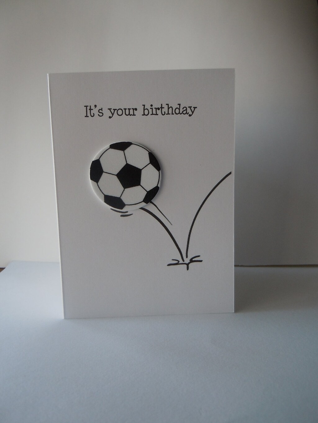 Biglietto Di Compleanno Divertente A Tema Calcio - Cartolina Per Lui Con Busta - Interno Vuoto Per Messaggio Personale, Prodotto Nel Regno Unito