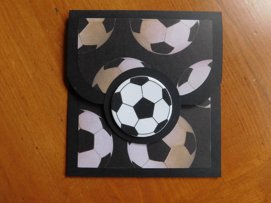 Gift Card Holder Sports Gift Card Money Sports Card Soccer Etsy