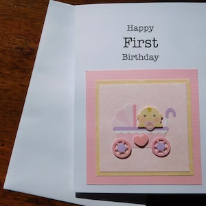 Cartão de primeiro aniversário, cartão de primeiro aniversário, cartão de primeiro aniversário de menina, cartão de primeiro aniversário de menino, primeiro aniversário de bebê, aniversário, bolota artística