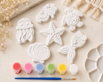 Paint Your Own Ocean Animals Kit | Jesmonite Sea Creatures Craft Set