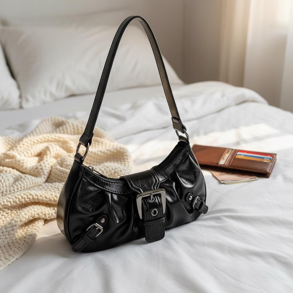 Y2k Leather Bag - Etsy Canada