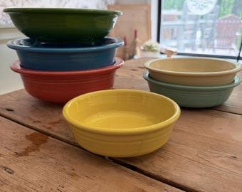 Vintage FiestaWare Homer Laughlin Bowls Large Med Small